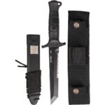 a Mil-Tec KM2000 combat utility knife and MOLLE sheath
