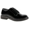 glossy patent oxford military dress shoes