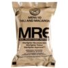 a US military-issue individual MRE meal