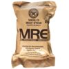 a US military-issue individual MRE meal