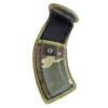 a woodland camouflage AK-47 magazine pouch