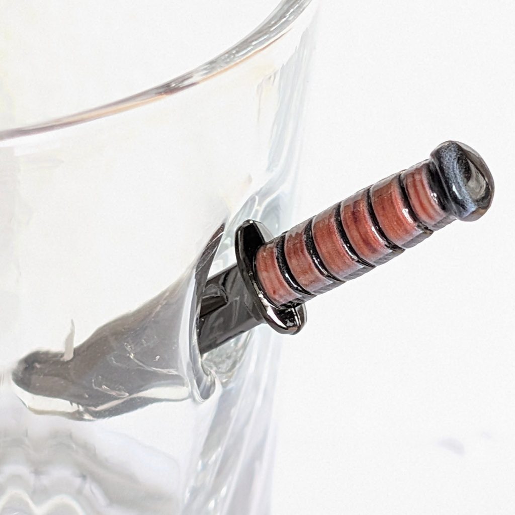 Marine Combat Knife USMC Whiskey Glass - Image 2