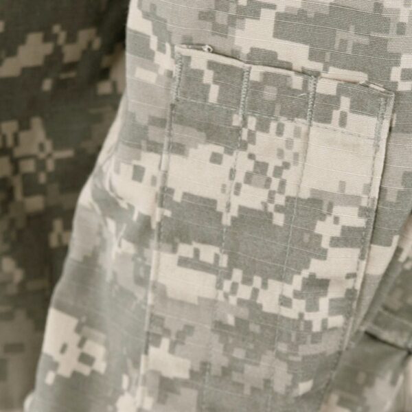 US Army ACU Universal Camo Pattern Garrison Shirt with hook and loop chest and shoulder pockets