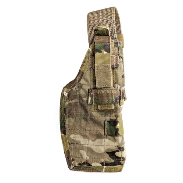 a multicam US military issue Beretta/M9 drop holster