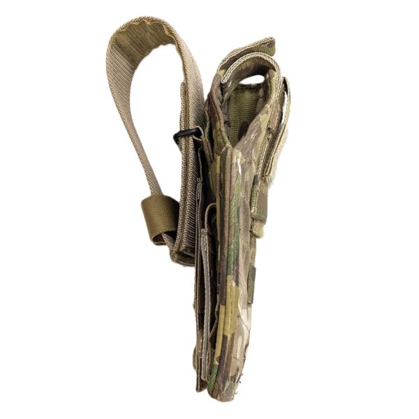 a multicam US military issue Beretta/M9 drop holster