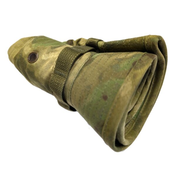 a foliage green woodland camo A-TACS USGI boonie cover