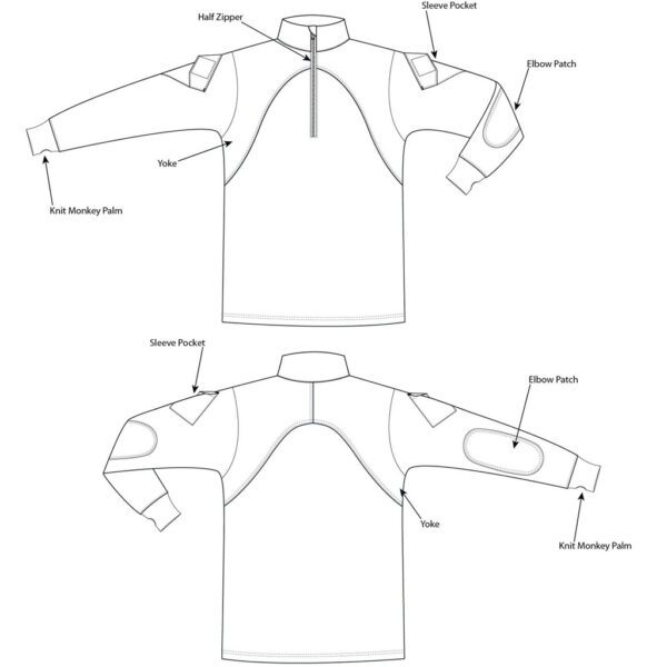 a US Marine Corps IWCS (Inclement Weather Combat Shirt) in Desert MARPAT camouflage