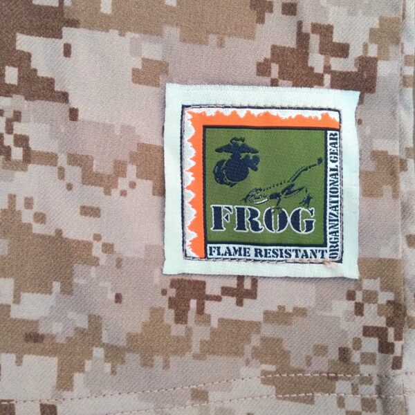 a US Marine Corps IWCS (Inclement Weather Combat Shirt) in Desert MARPAT camouflage