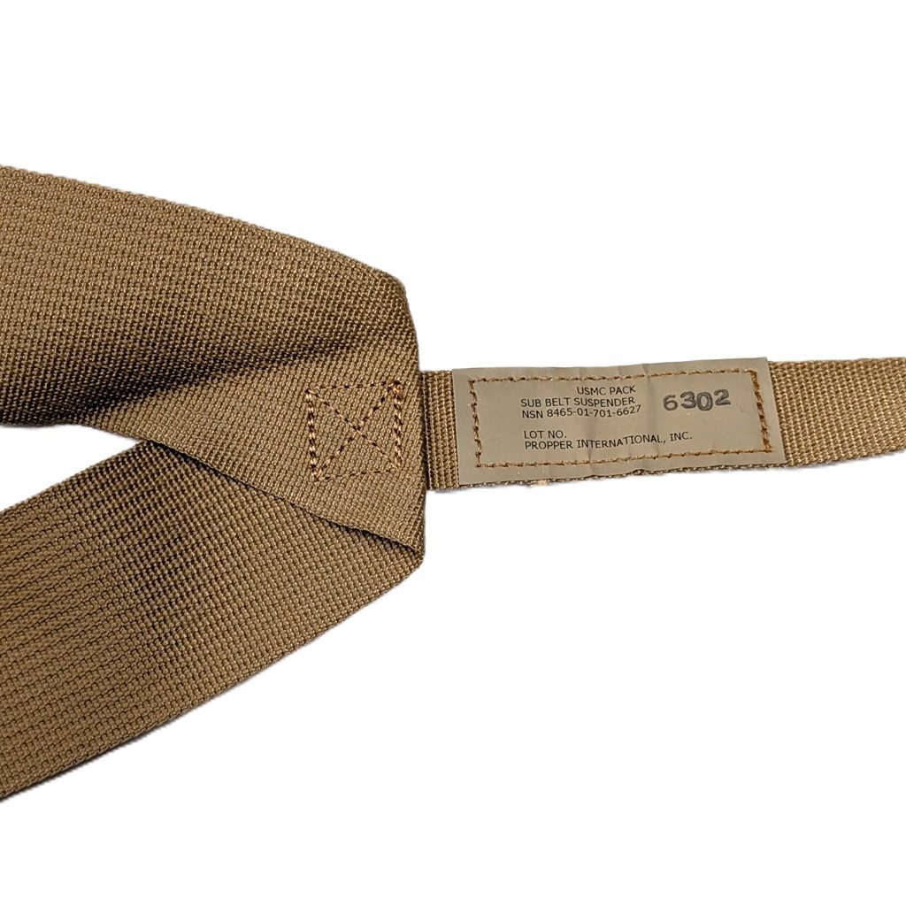 US Marine Corps coyote brown sub belt suspenders