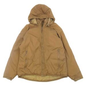 a US Marine Corps coyote brown extreme cold weather jacket, also known as the Happy Jacket